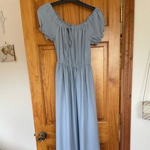 Chambray blue maxi dress!